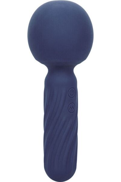 Vibratore wand CalExotics Charisma Seduction blu, con la sua testina bulbosa
