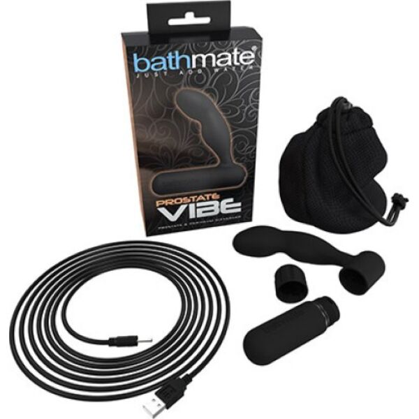 Massaggiatore prostatico Bathmate Prostate Vibe nero, con il suo bullet vibrante