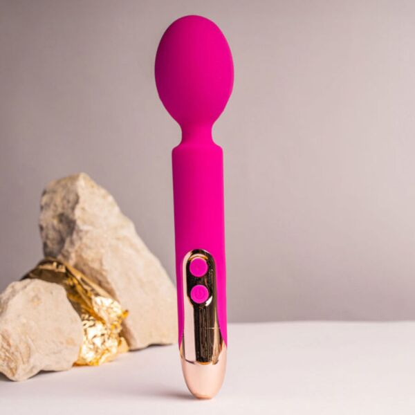 Massaggiatore wand Rocks-Off Oriel Wand con testina flessibile in silicone