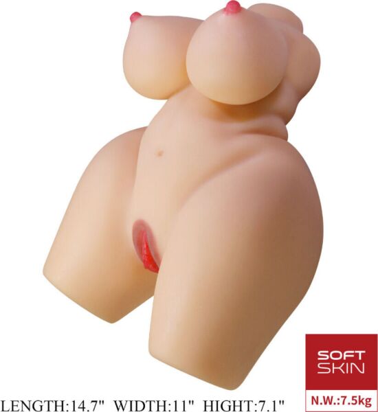 Masturbatore a torso Crazy Bull Grace, con ingresso vaginale e anale