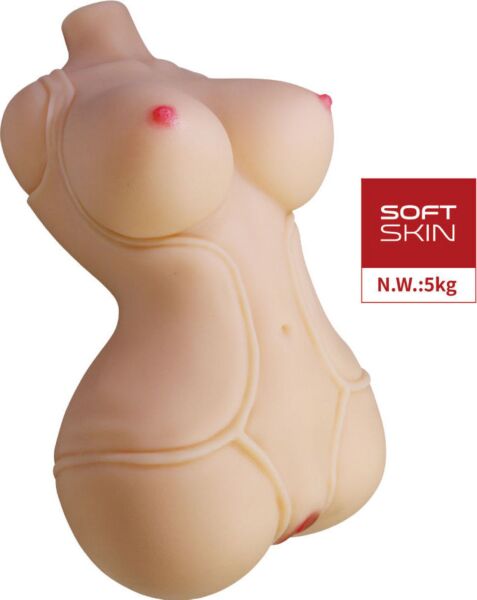 Masturbatore torso Crazy Bull Diana con orifizio vaginale e anale