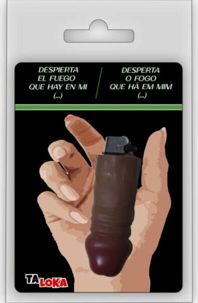 Accendino a forma di pene Lovelanders Taloka, color pelle scura