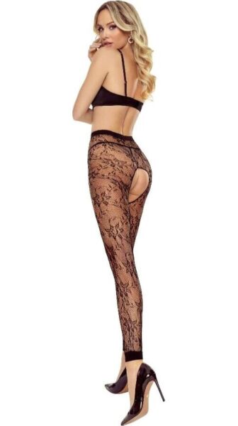 Calze con apertura intima Passion Tiopen 035
