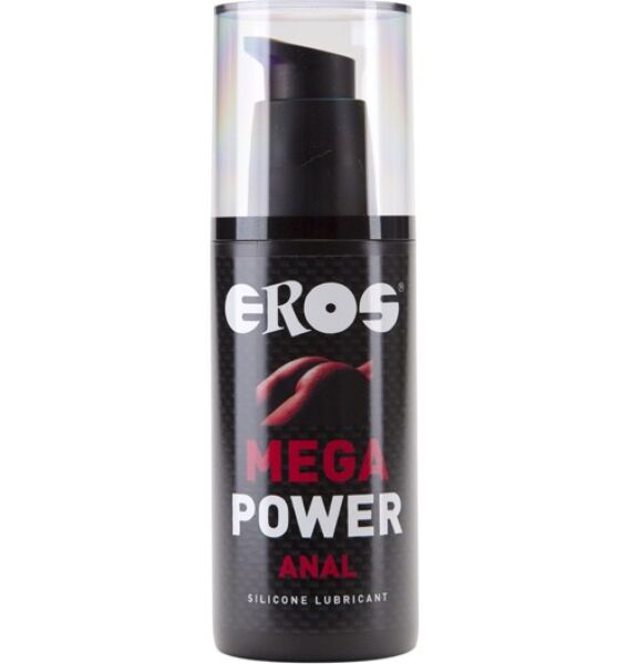 Lubrificante anale Eros Mega Power Anal 125 ml nel suo flacone con dosatore a pompa