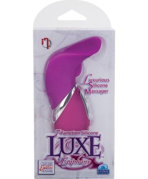 Mini vibratore Calexotics Luxe Epiphany rosa, con punta piatta e leggermente ondulata