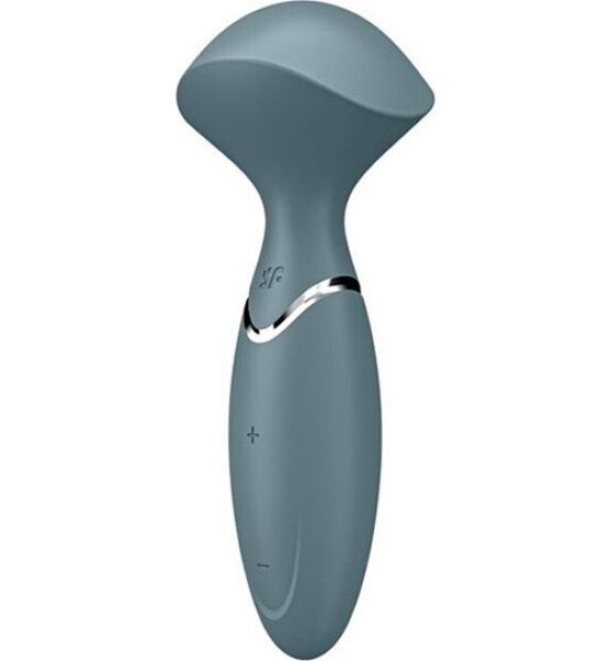 Vibratore wand Satisfyer Mini Wand-er con la sua testina arrotondata