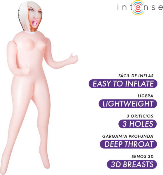 Bambola gonfiabile Intense Dolls Irina a figura intera con seni 3D