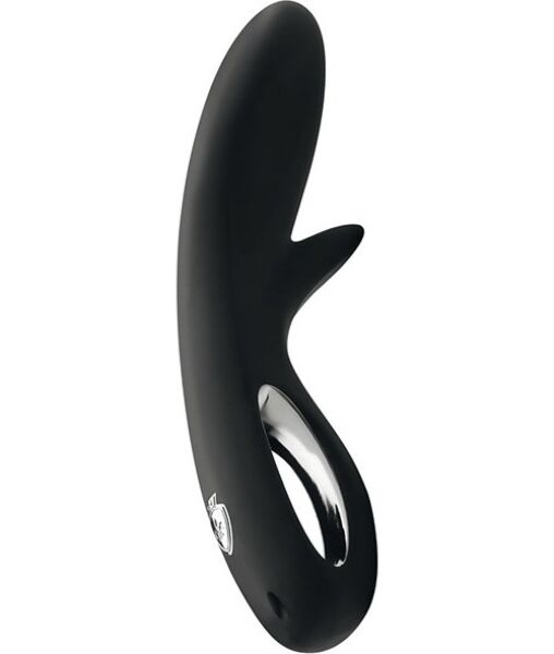 Dildo per elettrostimolazione Mystim Tingly Timmy, nero con impugnatura cromata