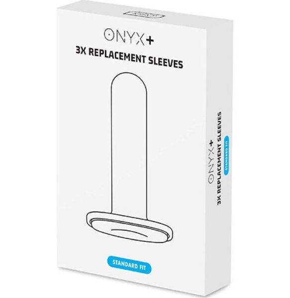 Pack da 3 guaine di ricambio Kiiroo Onyx+ Standard Fit, di colore bianco