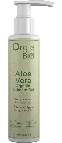 Gel intimo Orgie Bio Aloe Vera 100 ml in flacone con dosatore