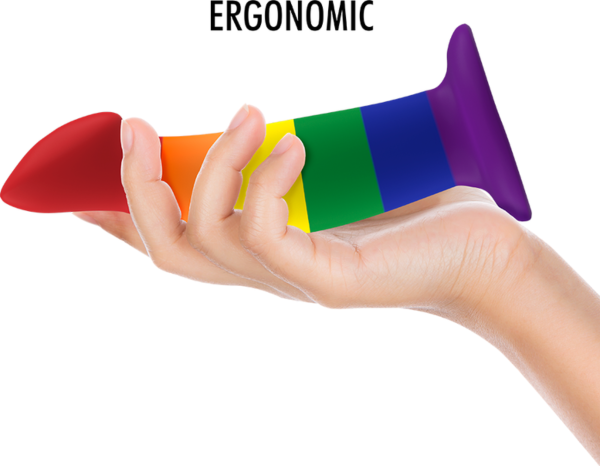 Dildo in silicone Mythology Garrick Pride M con base a ventosa
