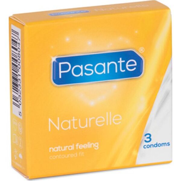 Scatola di preservativi Pasante Naturelle da 3 pezzi