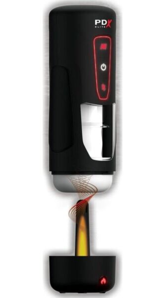 Masturbatore automatico PDX Elite Milk Me Hotter con la sua guaina