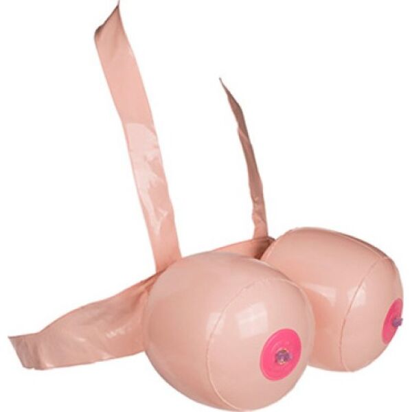 Seni gonfiabili Out Of The Blue Boob Battle con i loro due reggiseni