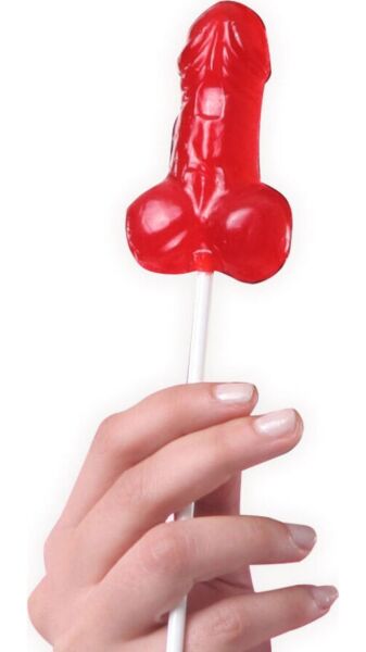 Lecca-lecca Secret Play Pene Gominola Fresa a forma di pene
