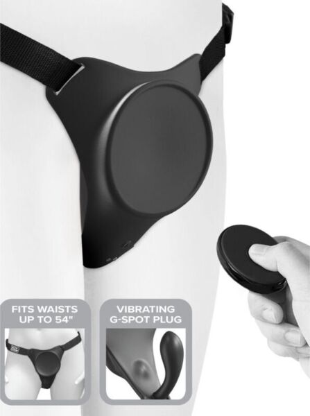 Strap-on Body Dock G-Spot Pro con placca di aggancio, parte per il punto G e cinghie regolabili