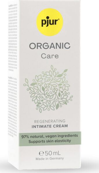 Flacone della crema intima pjur Organic Care 50 ml con dispenser airless