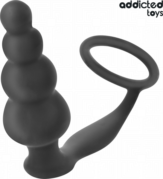 Plug anale Addicted Toys Modello 5 con il suo anello per i testicoli