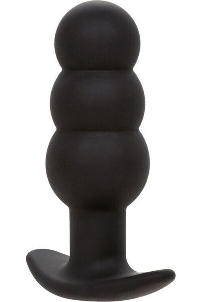 Plug anale vibrante Rock Bottom Beaded Probe di CalExotics, nero e a forma di perline