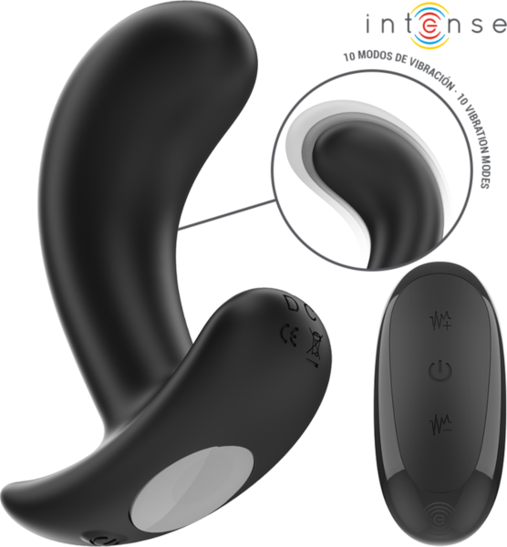 Plug anale Intense Chandler nero con telecomando
