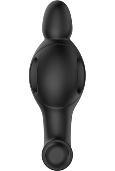 Plug anale vibrante Mr Play in silicone nero opaco con il suo bullet