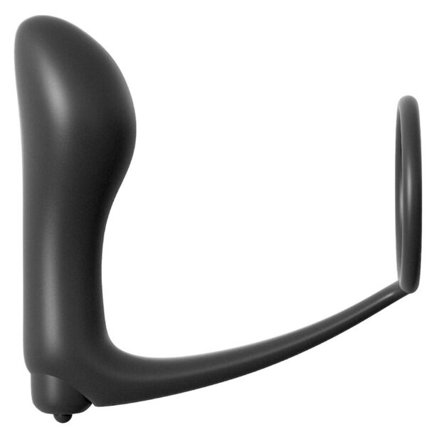 Plug anale vibrante Ass-Gasm Cockring di Anal Fantasy Elite, con il suo anello per il pene