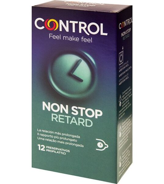 Confezione di preservativi ritardanti Control Non Stop Retard, 12 pezzi