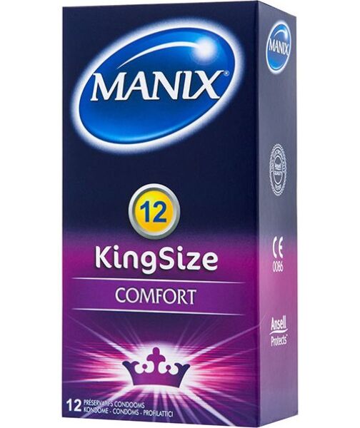 Confezione di preservativi Manix King Size con aroma di vaniglia