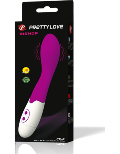 Vibratore punto G Pretty Love Bishop lilla e bianco