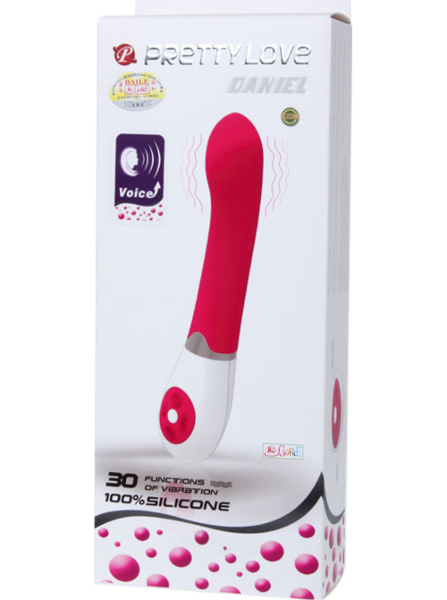 Vibratore Pretty Love Daniel in silicone con controllo vocale