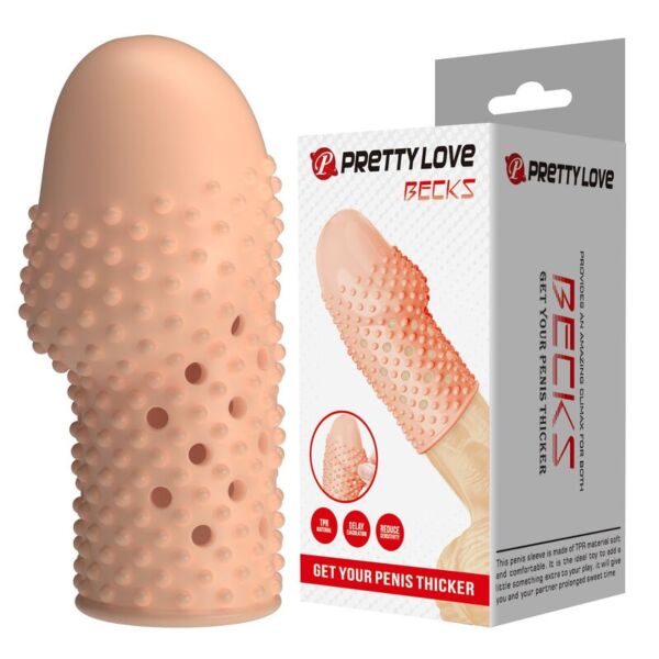 Guaina per il pene Pretty Love Geek's, con rilievi sulla superficie esterna
