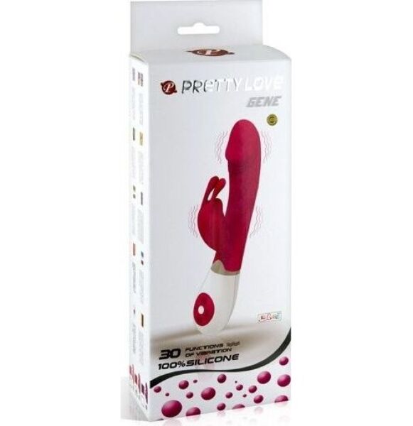 Vibratore rabbit Pretty Love BI-014224 lilla e bianco, con le sue orecchie per il clitoride