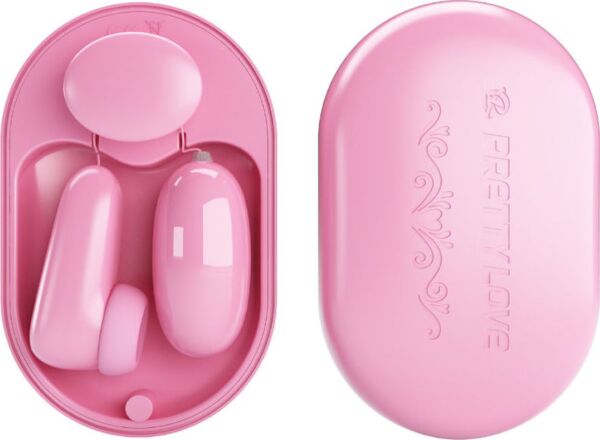 Bullet vibrante Pretty Love Magic Box con il suo stimolatore a percussione e il telecomando con filo