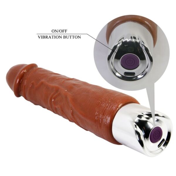 Vibratore realistico Pretty Love PRO 23,5 cm di colore marrone