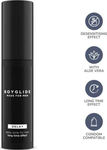 Spray ritardante Boyglide Delay di IntimateLine, flacone da 20 ml