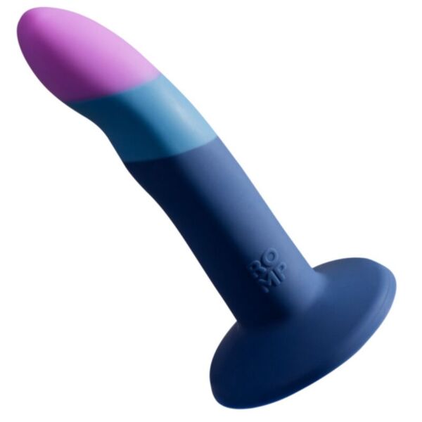 ROMP Piccolo Pegging Kit, con il dildo curvo in silicone e la sua imbracatura regolabile