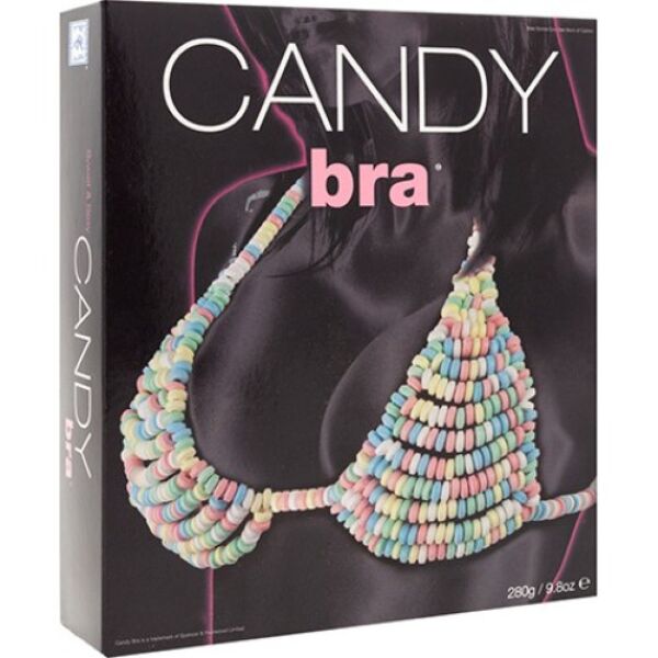 Reggiseno commestibile Candy Bra di Spencer & Fleetwood, fatto di caramelle colorate