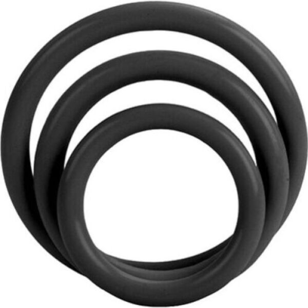 Set di tre anelli fallici CalExotics Tri-Rings, in tre misure