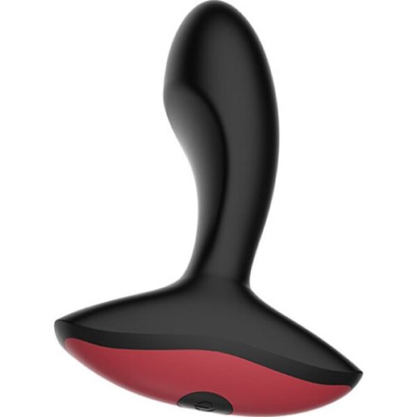 Massaggiatore prostatico Magic Motion Solstice, nero, con la sua forma curva e la base larga