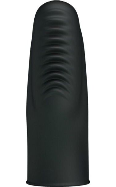 Ditale vibrante nero Pretty Love Flirtation Stanford, con rilievi