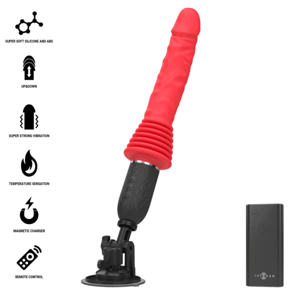 Vibratore Intense Cynthia con base a ventosa e telecomando wireless