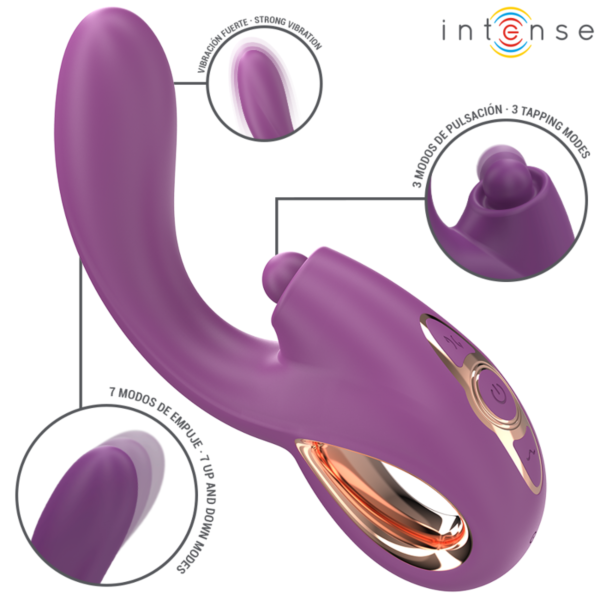 Vibratore per punto G Intense Lali con spinta e vibrazione