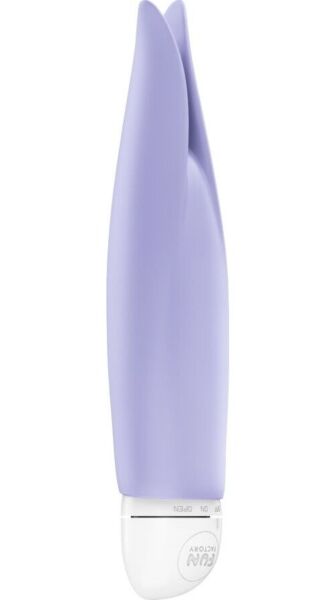Vibratore lay-on Fun Factory Volita di colore lilla, con le sue due punte in silicone