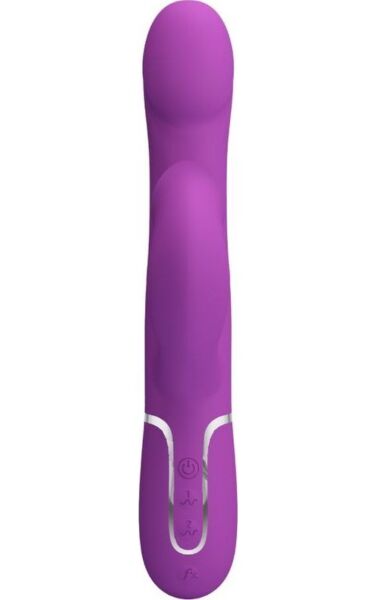 Vibratore rabbit Pretty Love BW-500012-3 in silicone, con braccio esterno e perle