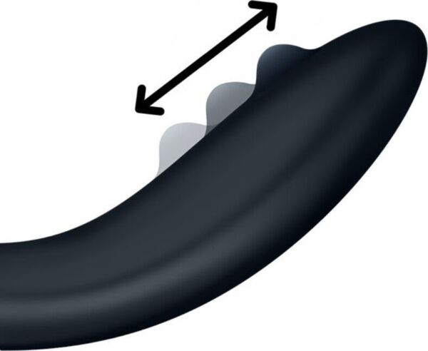 Vibratore per il punto G Satisfyer Rrrolling Explosion nero, con la sfera sulla testa