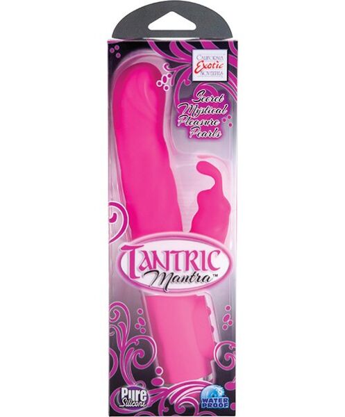 Vibratore rabbit Calexotics Tantric Mantra rosa con orecchiette da coniglio
