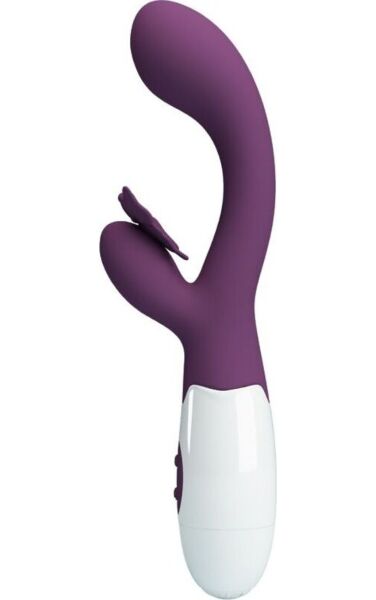 Vibratore rabbit Pretty Love Butterfly Kiss viola con braccio a farfalla per il clitoride