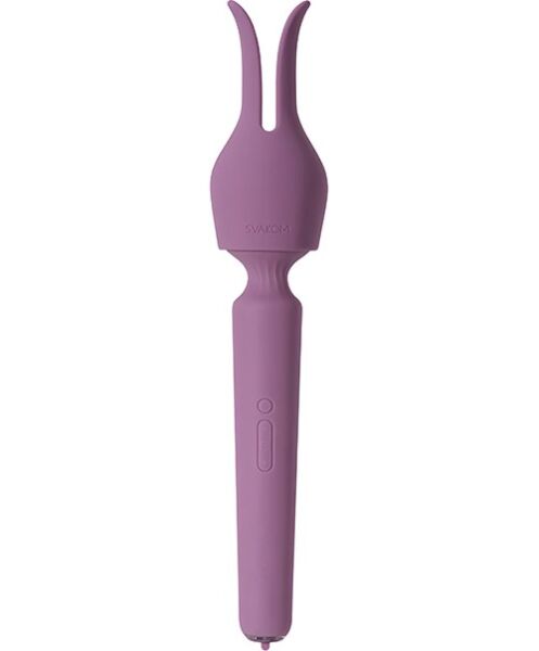 Vibratore wand SVAKOM Emma Neo 2 con l'accessorio a orecchie da coniglio
