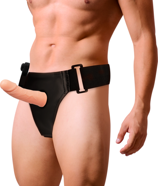 Strap-on cavo Harness Attraction 15 cm, fallo realistico color naturale con la sua imbracatura a cinghie