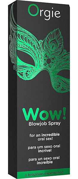 Flacone in vetro dello spray orale Orgie Wow! Blowjob Spray